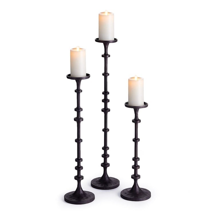 Large Abacus Candle Stands, Set of 3