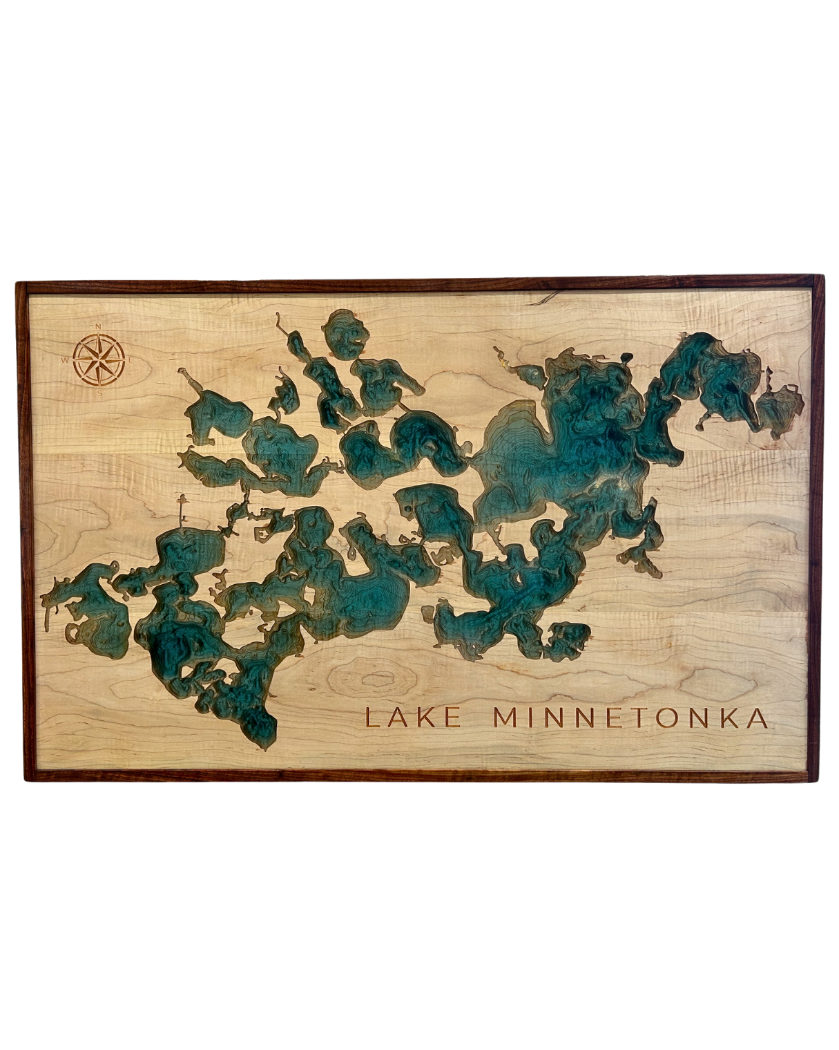 Lake Minnetonka Topographic Wall Art