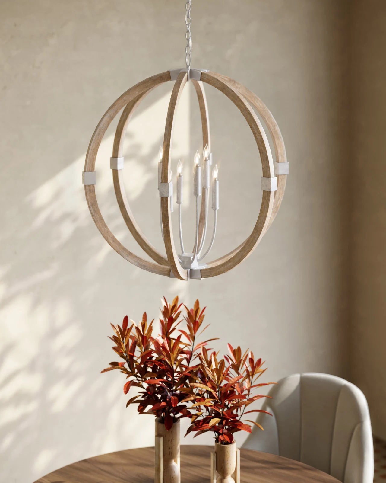 Bastian Gray Orb Lantern