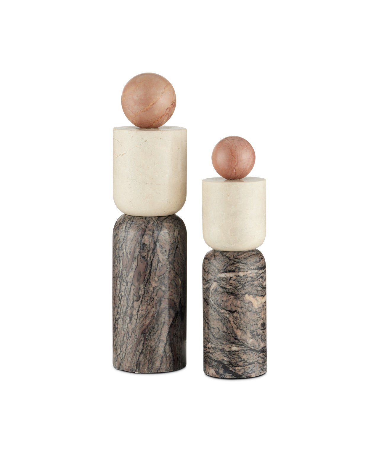 Moreno Marble Objects Set of 2