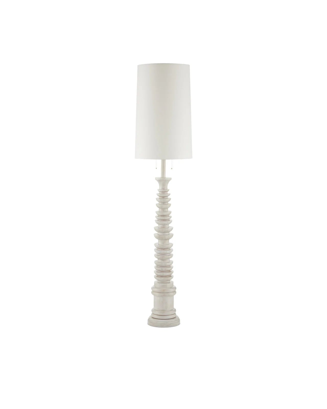 Malayan White Floor Lamp