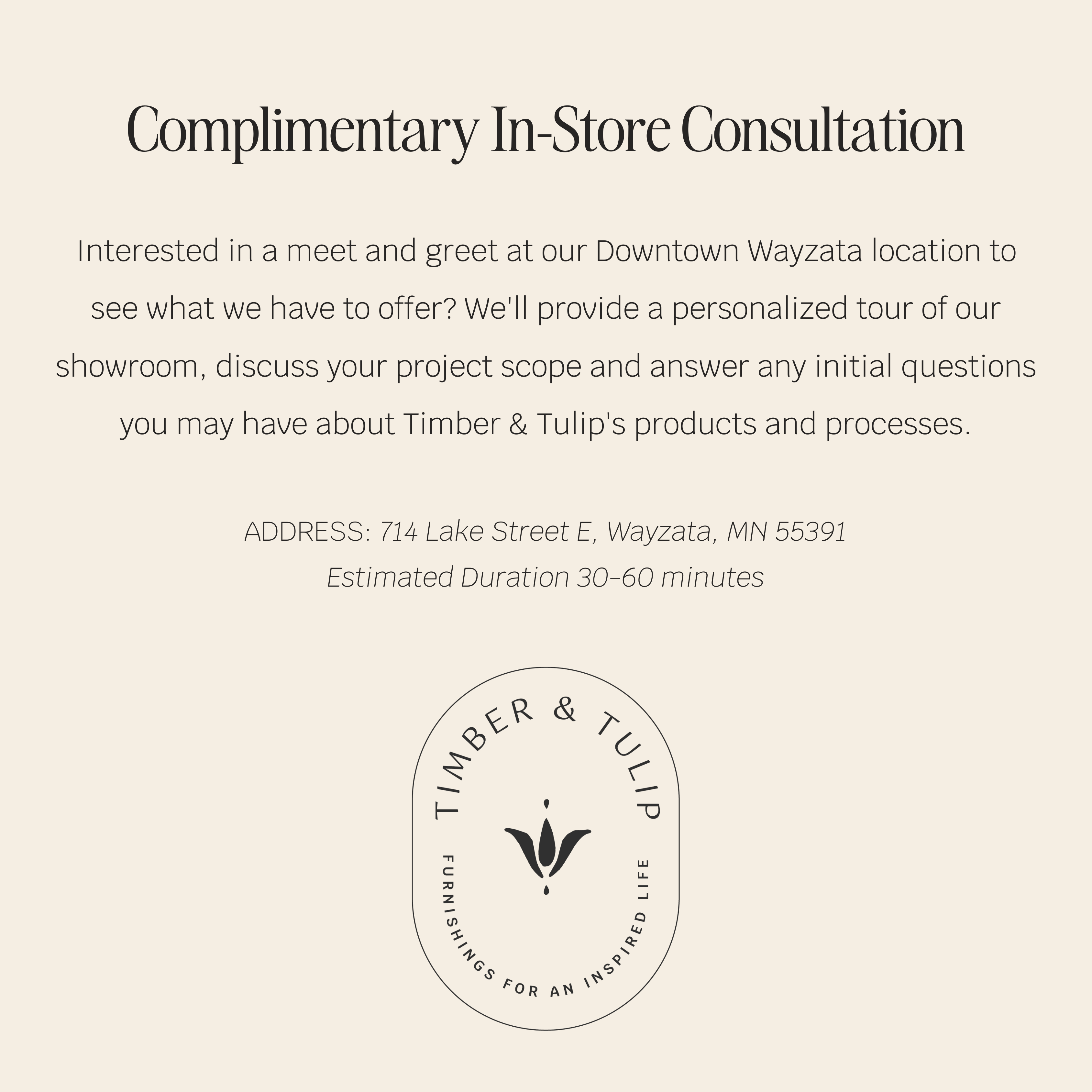 Complimentary In-Store Consultation