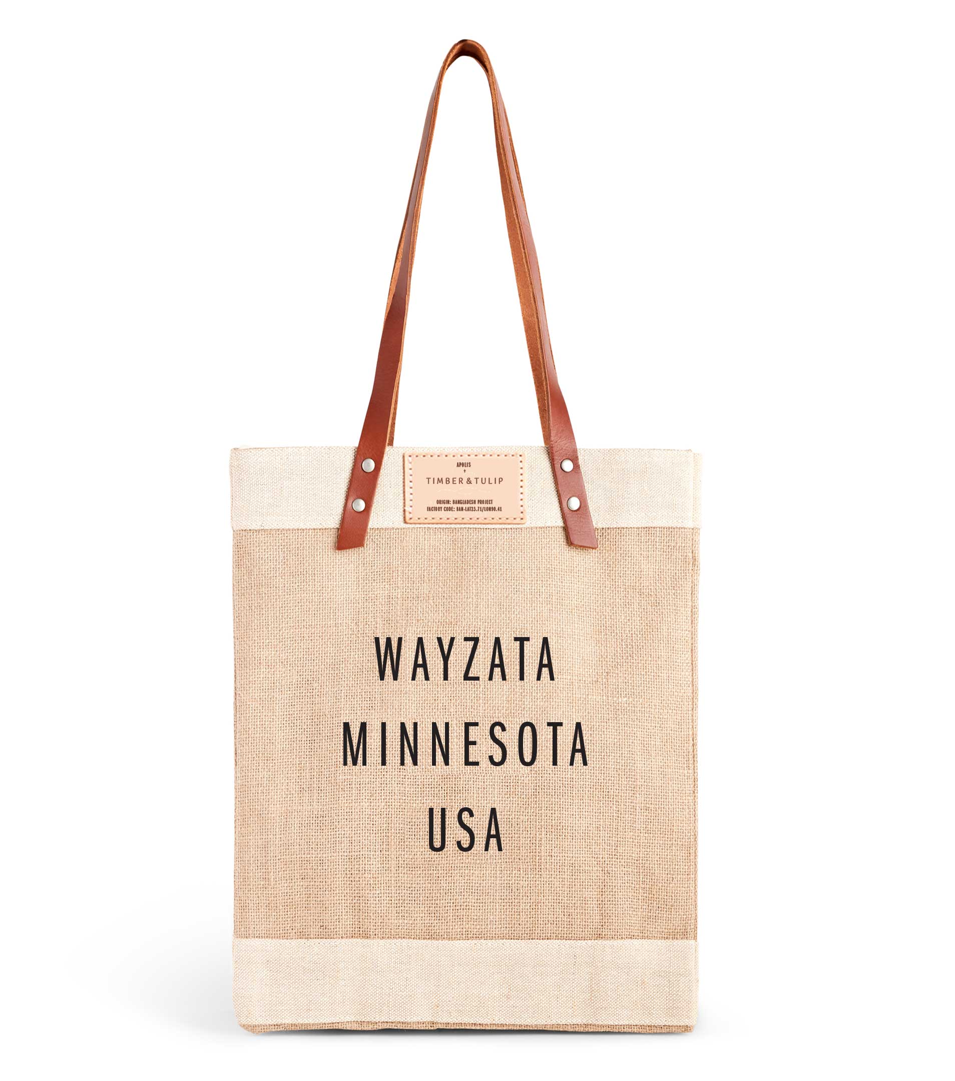 *Pre-Sale* Timber & Tulip x Apolis Market Tote – Wayzata, MN Edition
