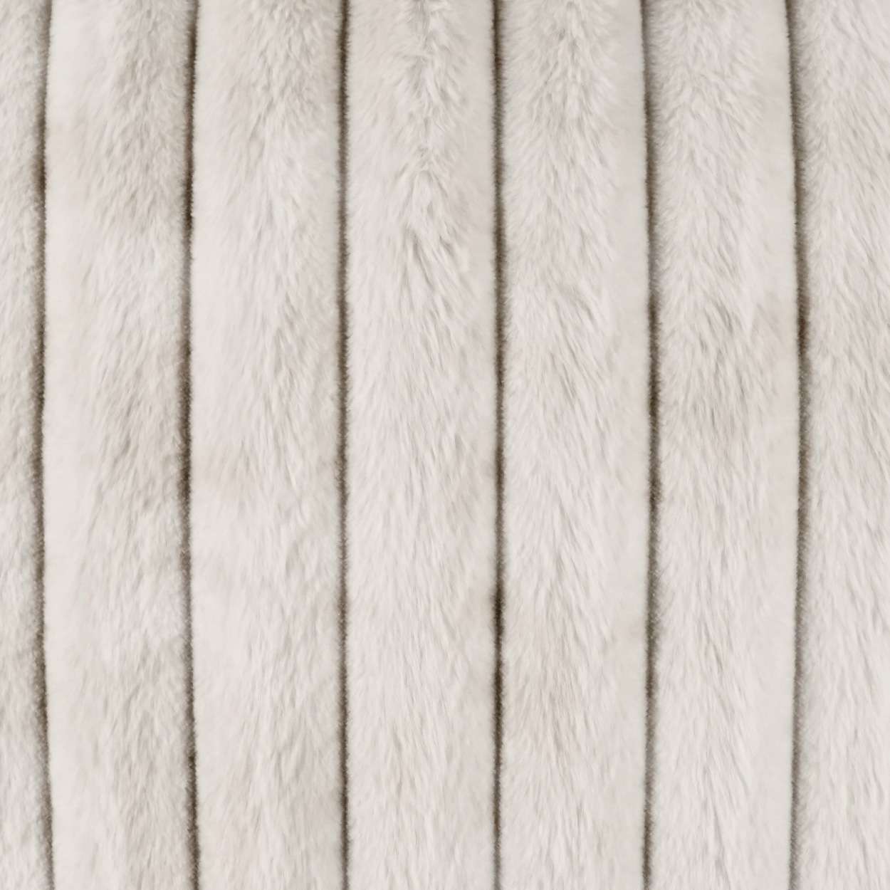Ivory Fur Channel Pillow