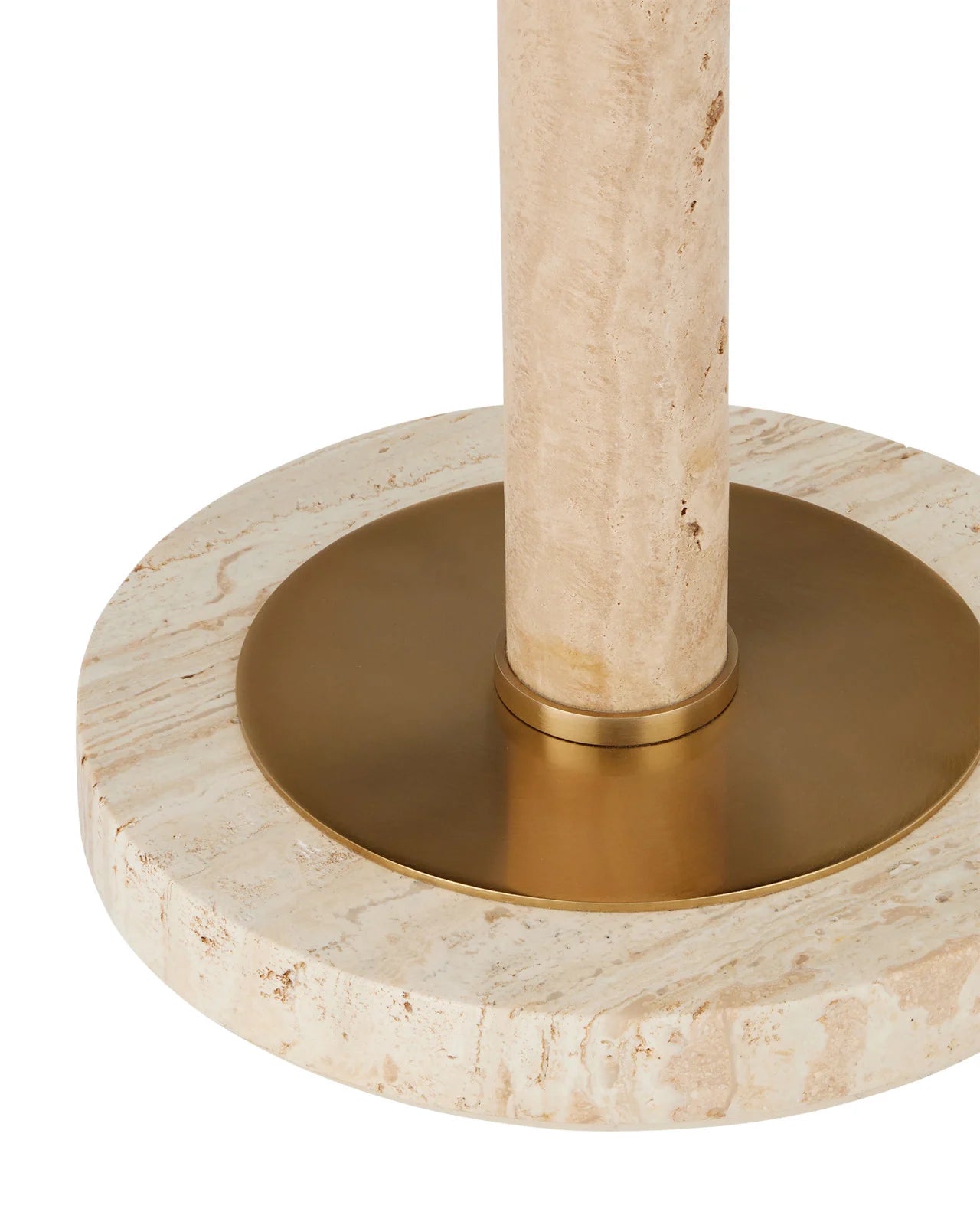 Miles Travertine Accent Table