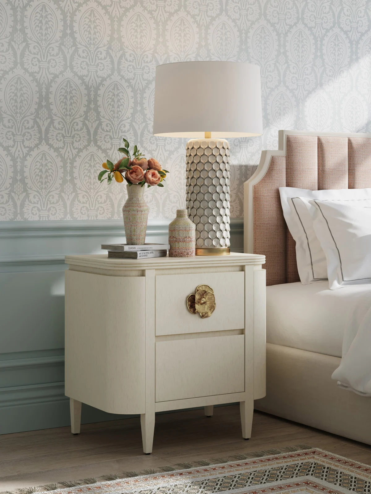 Calla Lily White Table Lamp