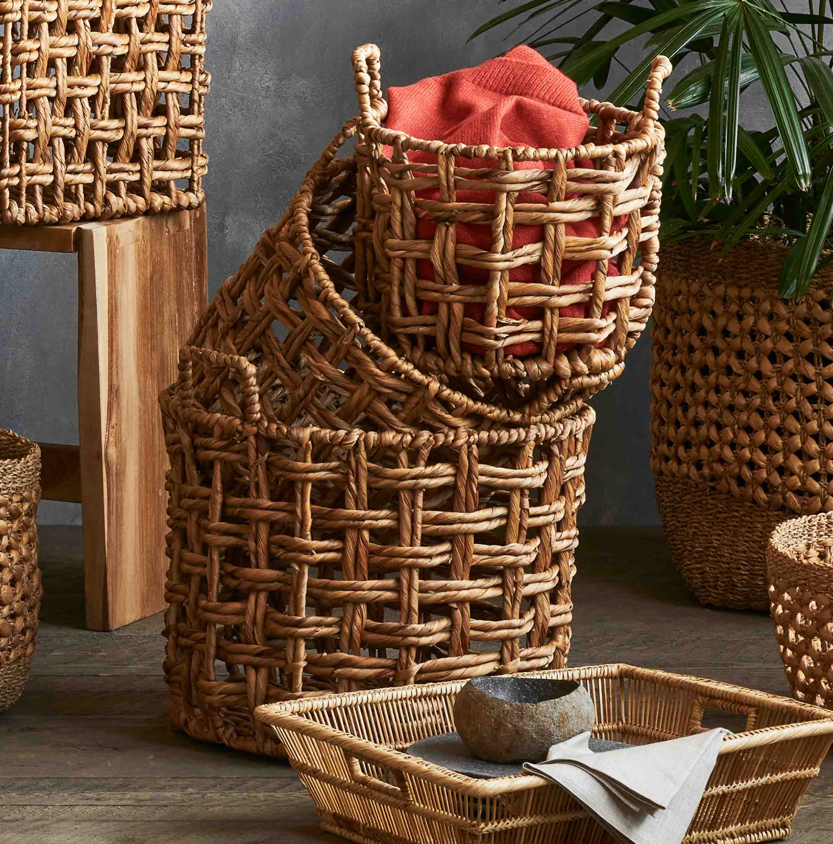 Lucia Baskets, Set of 3