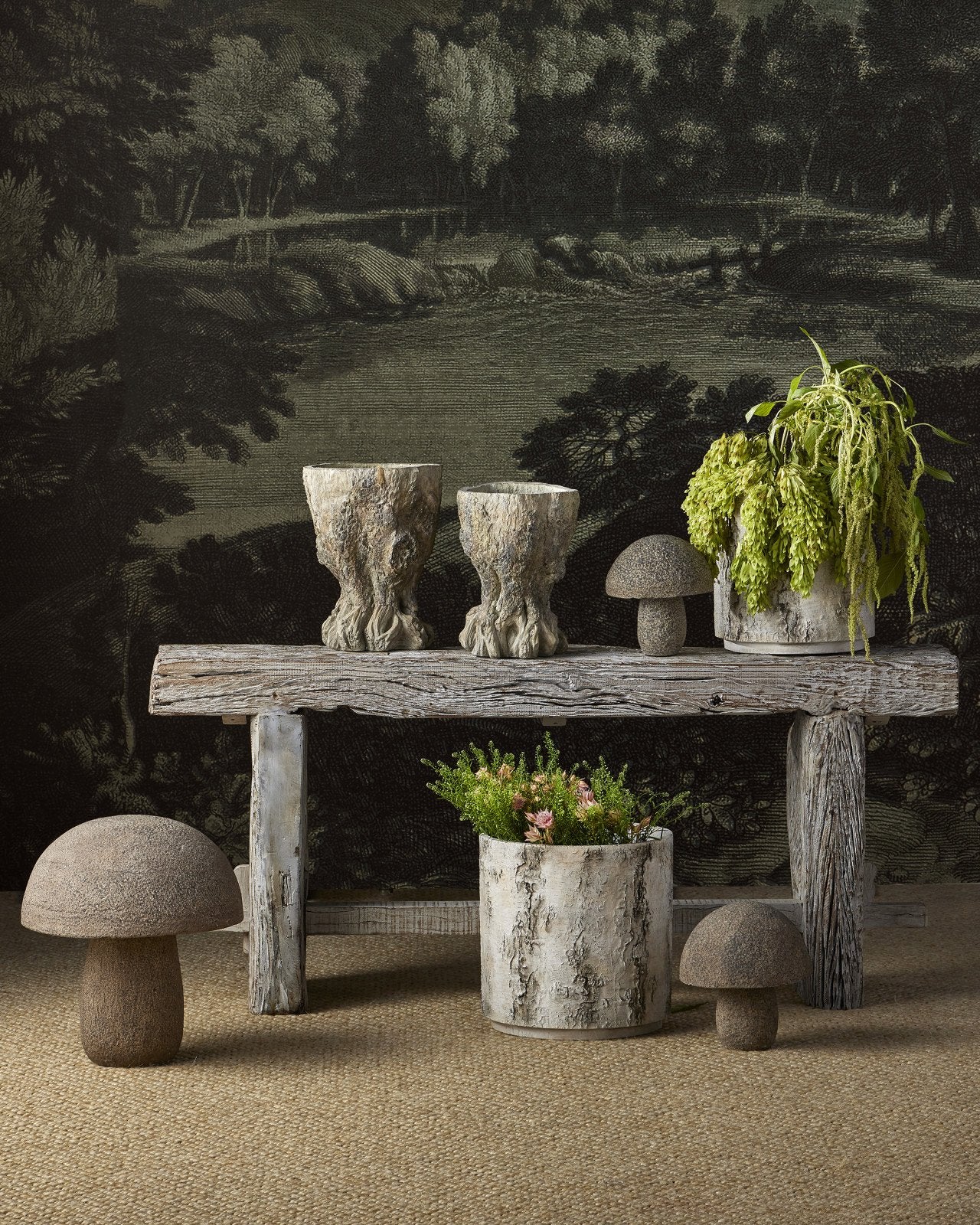 Medium Granite Mushroom