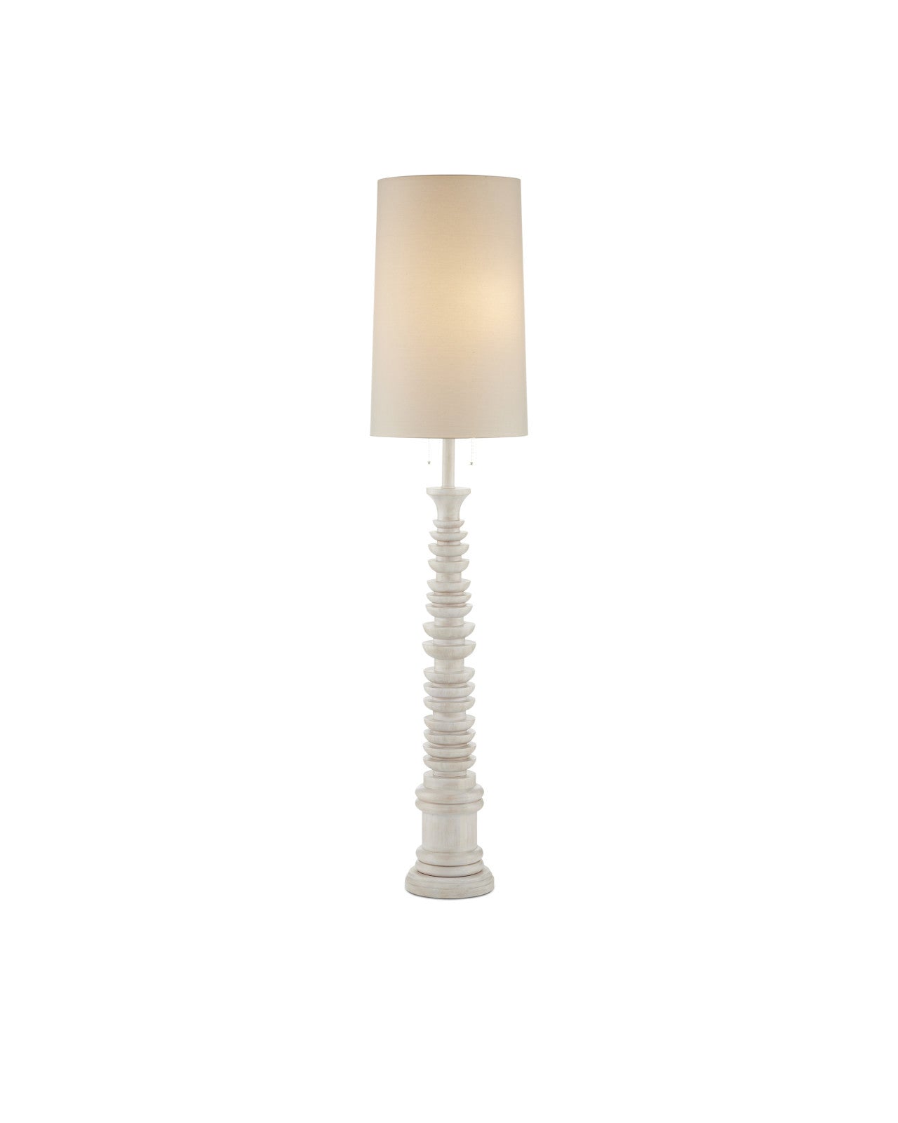 Malayan White Floor Lamp