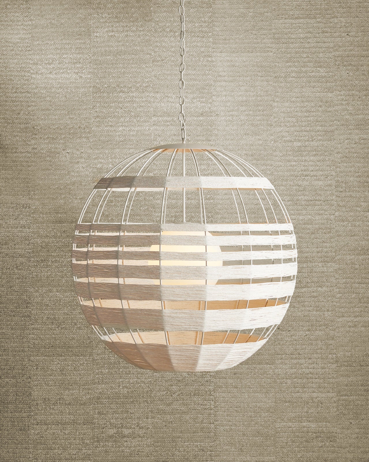 Lapsley White Orb Chandelier