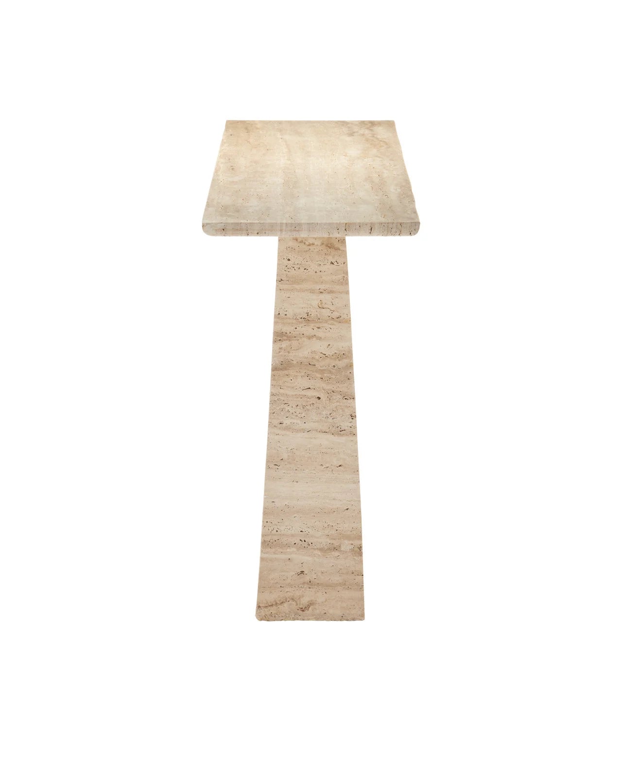 Demi Travertine Console Table